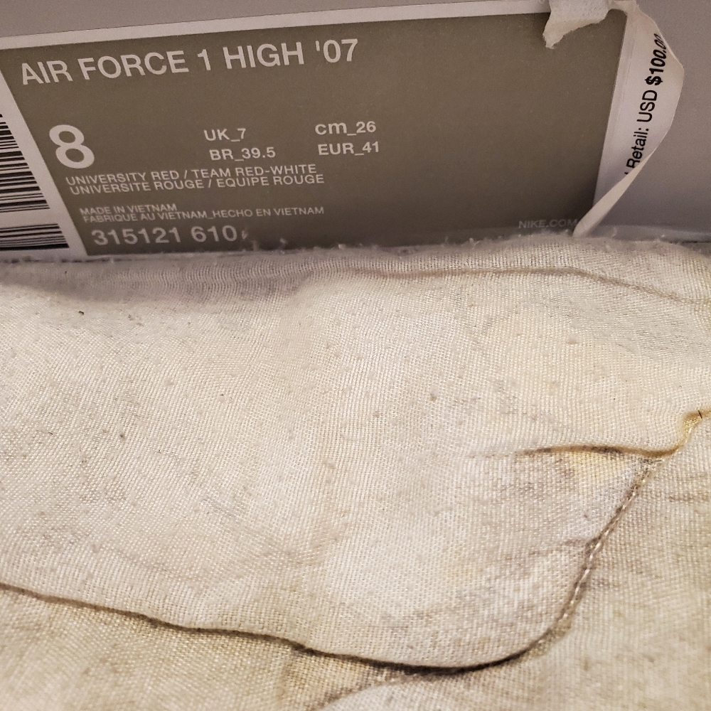 Worn Air Force 1 High 07